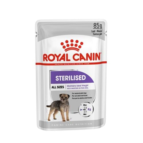 Royal Canin Pouch Sterilised Adult Tüm Irklar İçin Kısır Köpek Yaş Maması 85 Gr