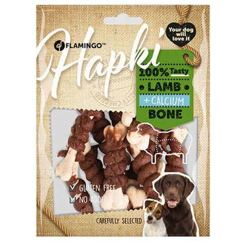 Flamingo Hapki Kuzu Etli Kemik Sargı Köpek Ödülü 150 Gr