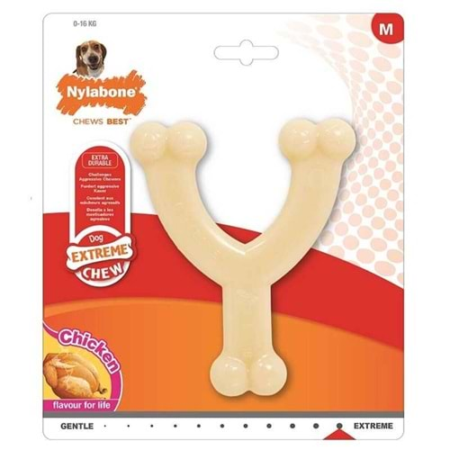 Nylabone Tavuk Aromalı Kauçuk Köpek Oyuncağı 15 cm (M)