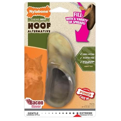 Nylabone Hoof Bacon Pastırma Aromalı Köpek Oyuncağı Medium