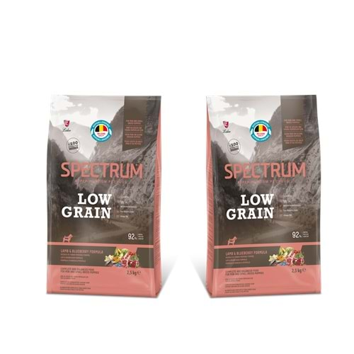 Spectrum Low Grain Small Mini Puppy Kuzu ve Yaban Mersini Yavru Küçük Irk Köpek Maması 2,5 Kg