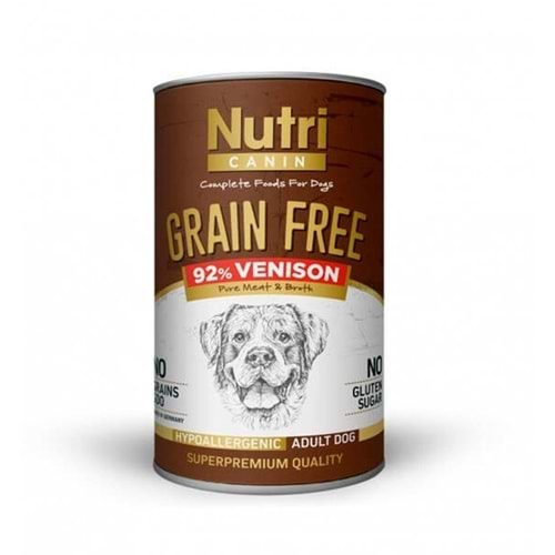 Nutri Canin Venison Tahılsız Geyik Etli ve Patatesli Köpek Konservesi 400 Gr