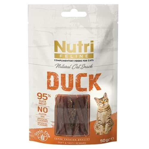 Nutri Feline Ördek Etli Tahılsız Kedi Ödül Maması 50 gr