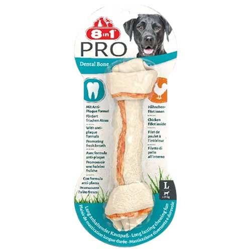 8in1 Delights Dental Bones Burgu Ağız Bakım Köpek Kemiği Large 85 Gr