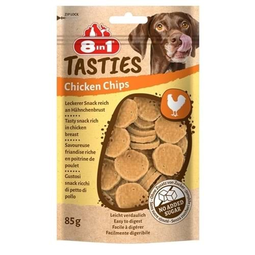 8in1 Chicken Chips Tavuklu Köpek Ödül Maması 85 Gr