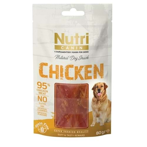 Nutri Canin Chicken Tahılsız Tavuklu Köpek Ödülü 80 Gr