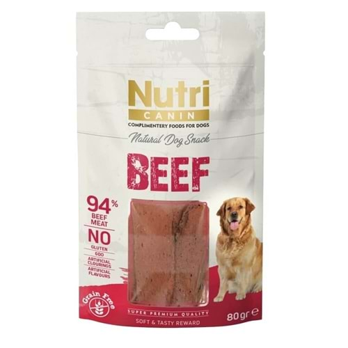 Nutri Canin Beef Tahılsız Biftekli Köpek Ödülü 80 Gr