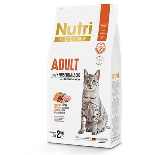 Nutri Feline Glutensiz Somonlu Düşük Tahıllı Yetişkin Kedi Maması 10 Kg