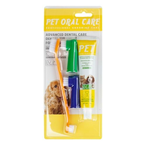 PET ORAL CARE DİŞ MACUN SETİ BİFTEKLİ