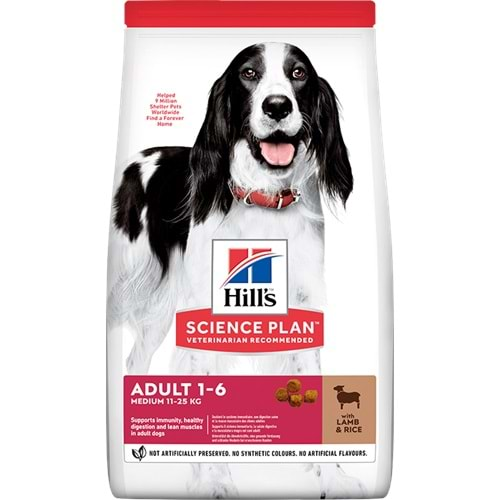 Hills Medium Kuzulu Yetişkin Köpek Maması 12 + 2 Kg