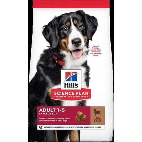 Hills Scıence Plan Kuzulu Büyük Irk Yetişkin Köpek Maması 12 kg+2kg