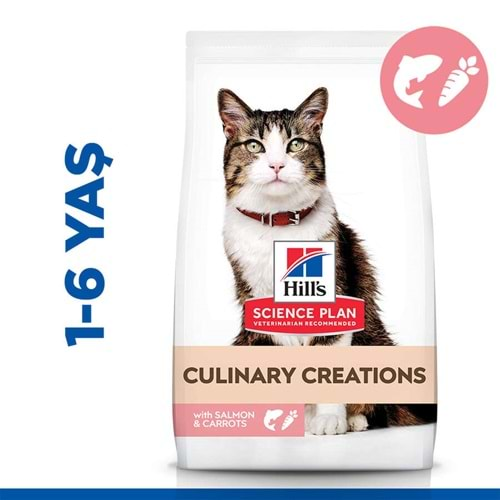 HillS Culinary Creations Somonlu ve Havuçlu Kedi Maması 1,5 Kg