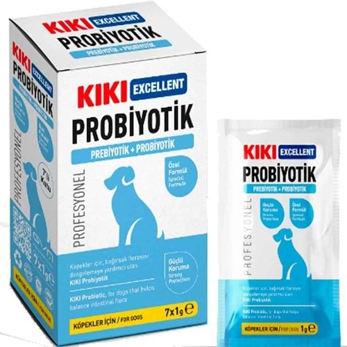 KIKI Excellent Köpek Probiyotik + Prebiyotik Saşe 1gr X7 ADET