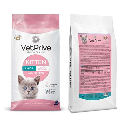 Vet Prive Kitten Tavuklu Yavru Kedi Maması 10 Kg