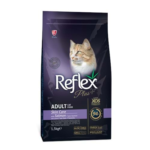 Reflex Plus Skin Care Somonlu Deri ve Tüy Sağlığı Kedi Maması 1,5 Kg