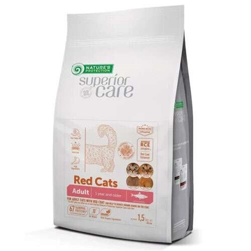 Natures Protection Red Cat Kızıl Tüylü Kedi Maması 1,5 Kg