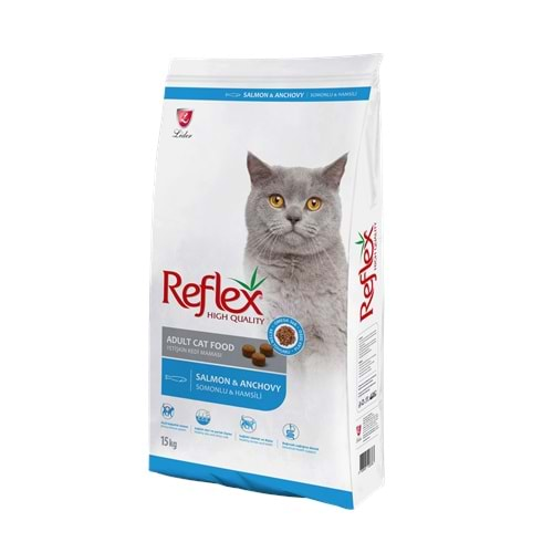 Reflex Salmon Anchovy Somonlu ve Hamsili Kedi Maması 15 Kg