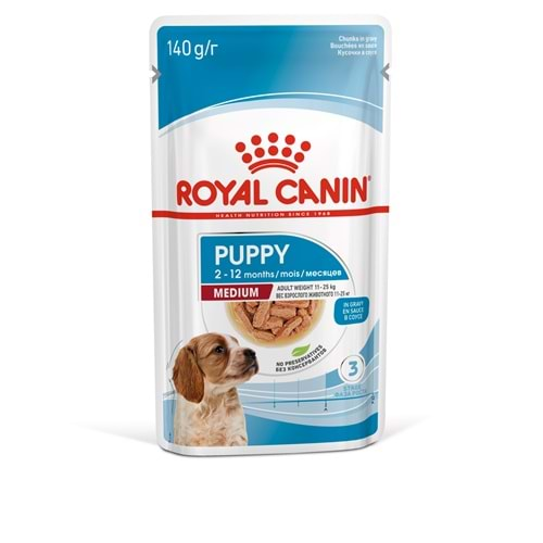 Royal Canin Medium Puppy Gravy Köpek Yaş Maması 140 Gr