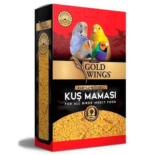 Gold Wings Premium Böcekli Kuş Maması 1 Kg