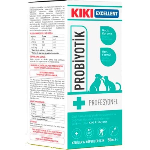 KIKI Excellent Kedi Ve Köpek Probiyotik 50 ml