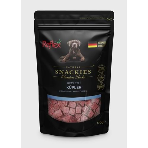 Reflex Snackies Keçi Etli Küpler Köpek Ödül Maması 170 Gr