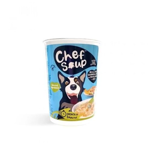 Chef Soup Somon Balıklı Patatesli Bal Kabaklı Orta ve Büyük Irk Köpekler İçin Hazır Çorba50 Gr