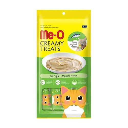 Me-O Creamy Treats Sarı Yüzgeçli Orkinos Balıklı Ek Besin ve Kedi Ödülü 60 Gr ( 4 x 15 Gr )