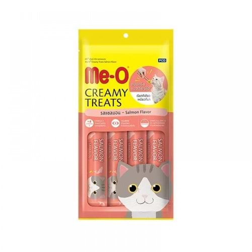 Me-O Creamy Treats Somonlu Ek Besin ve Kedi Ödülü 60 Gr ( 4 x 15 Gr )