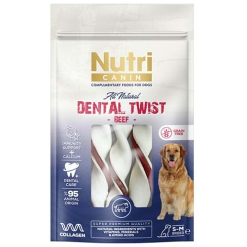 Nutri Canin Dental Sıgır Etli Kemik Köpek Ödülü 80 Gr