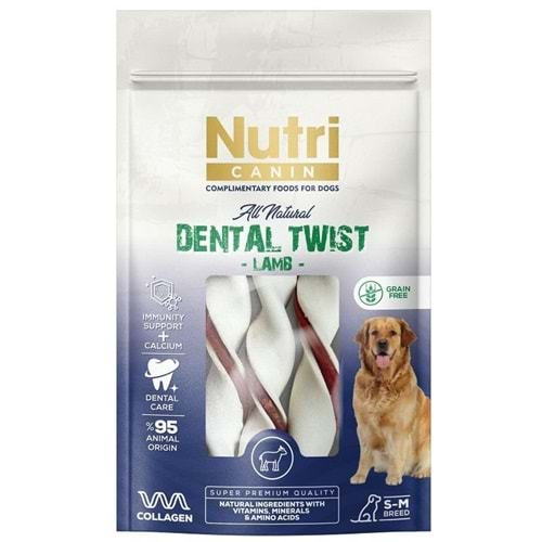 Nutri Canin Dental Kuzu Etli Kemik Köpek Ödülü 80 Gr