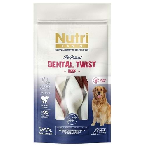 Nutri Canin Dental Sığır Etli Kemik Köpek Ödülü 120 Gr