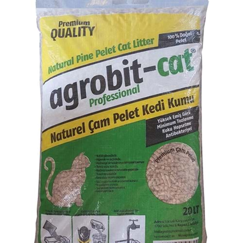 Agrobit Cat Naturel Çam Peleti Kedi Kumu 20 Lt