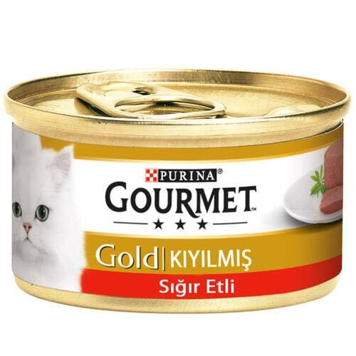 Gourmet Gold Kıyılmış Sığır Etli Kedi Konsevresi 85 Gr