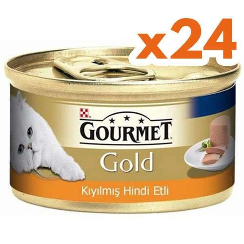 Gourmet Gold Kıyılmış Hindi Etli Kedi Konservesi 85 Gr * 24 Adet