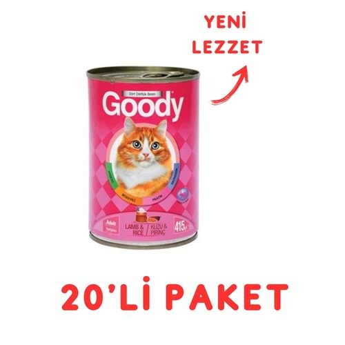 Goody Kuzu Piriçli Yetişkin Kedi Konservesi 400 Gr - 20'Li Paket