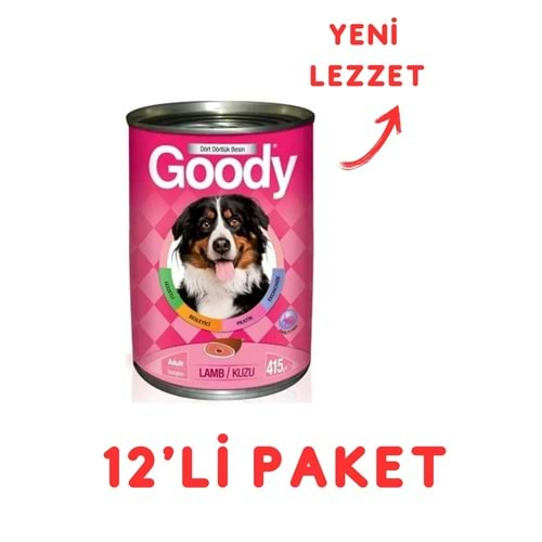 Goody Kuzulu Yetişkin Köpek Konservesi 400 Gr - 12'Li Paket