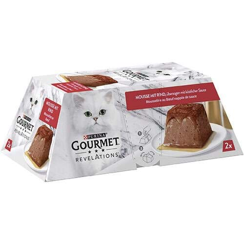 Purina Gourmet Revelations Sığır Etli Kedi Yaş Maması 2x57gr