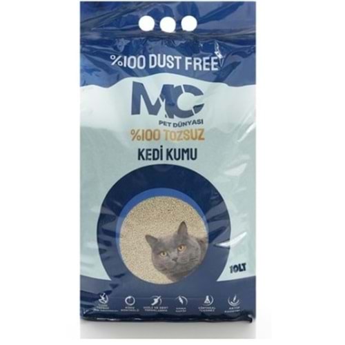 MC Cat Aktif Karbon Tozsuz MicroBall Kedi Kumu 10 Lt