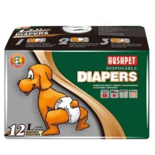 Hushpet Çiş Pedi L Beden 12 Li