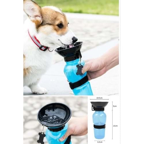 Köpek Seyahat Suluğu Sıkmalı 18 Oz