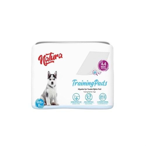 Natura Eğitim Çiş Pedi 60 X 90 Kaydırmaz Bantlı 30 Lu