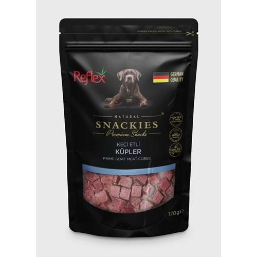 Reflex Snackies Keçi Etli Küpler Köpek Ödül Maması 170 Gr